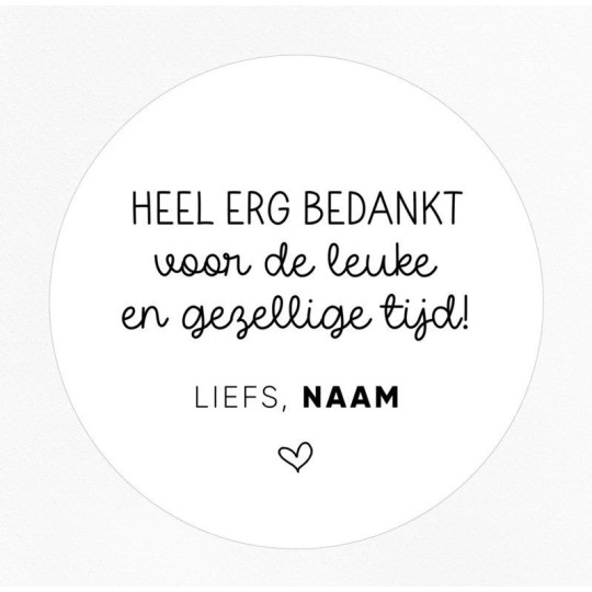 gepersonaliseerd leuke gezellige tijd
