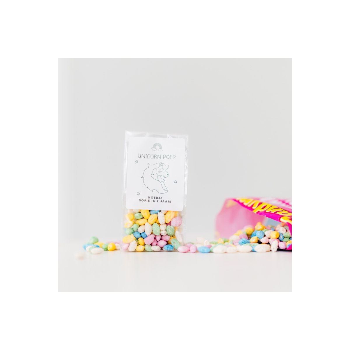 stickers unicorn poep verticaal