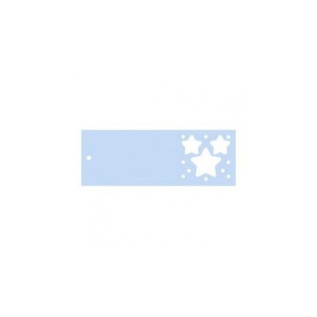 label ster blauw