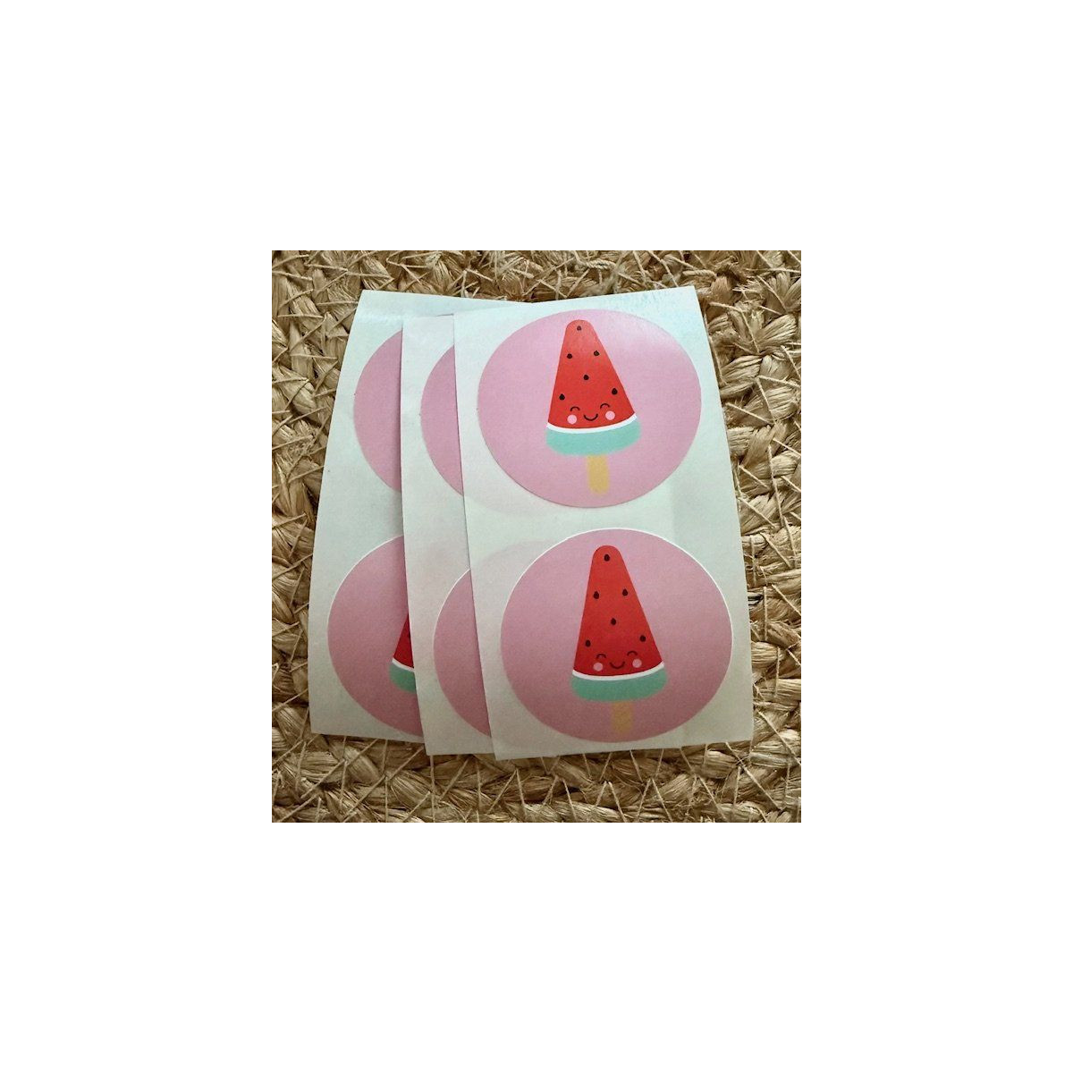 stickers watermeloen ijsje