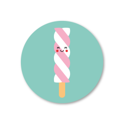 sticker twister mint