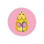 sticker sint snoepmuis geel