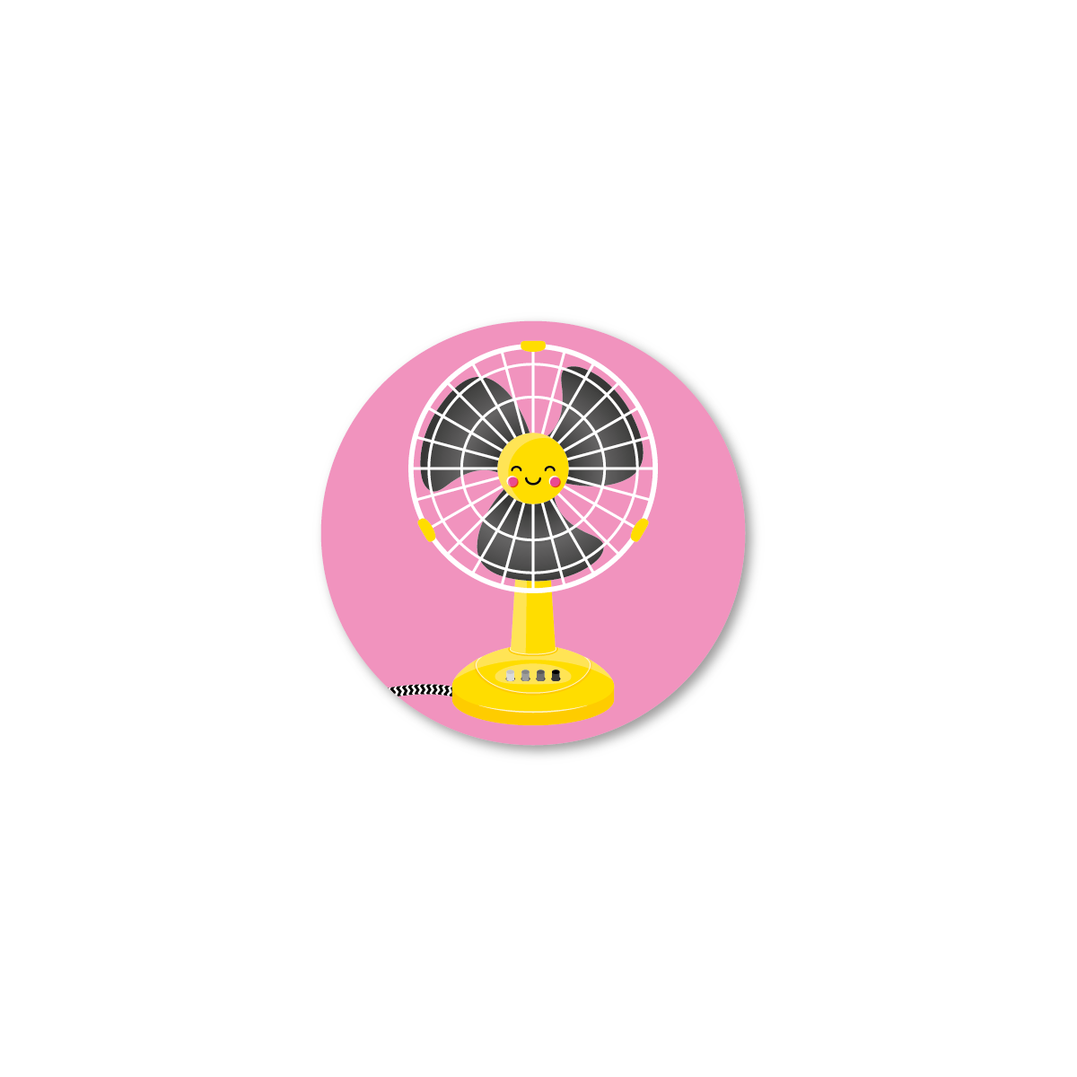 sticker ventilator roze