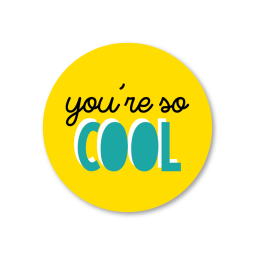 stickers geel so cool