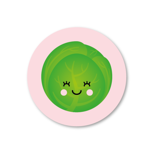 sticker spruit roze