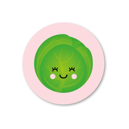 sticker spruit roze