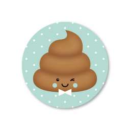 sticker joepie poepie mint strik