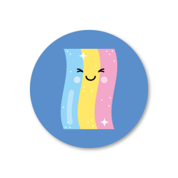 sticker zure mat gezichtje
