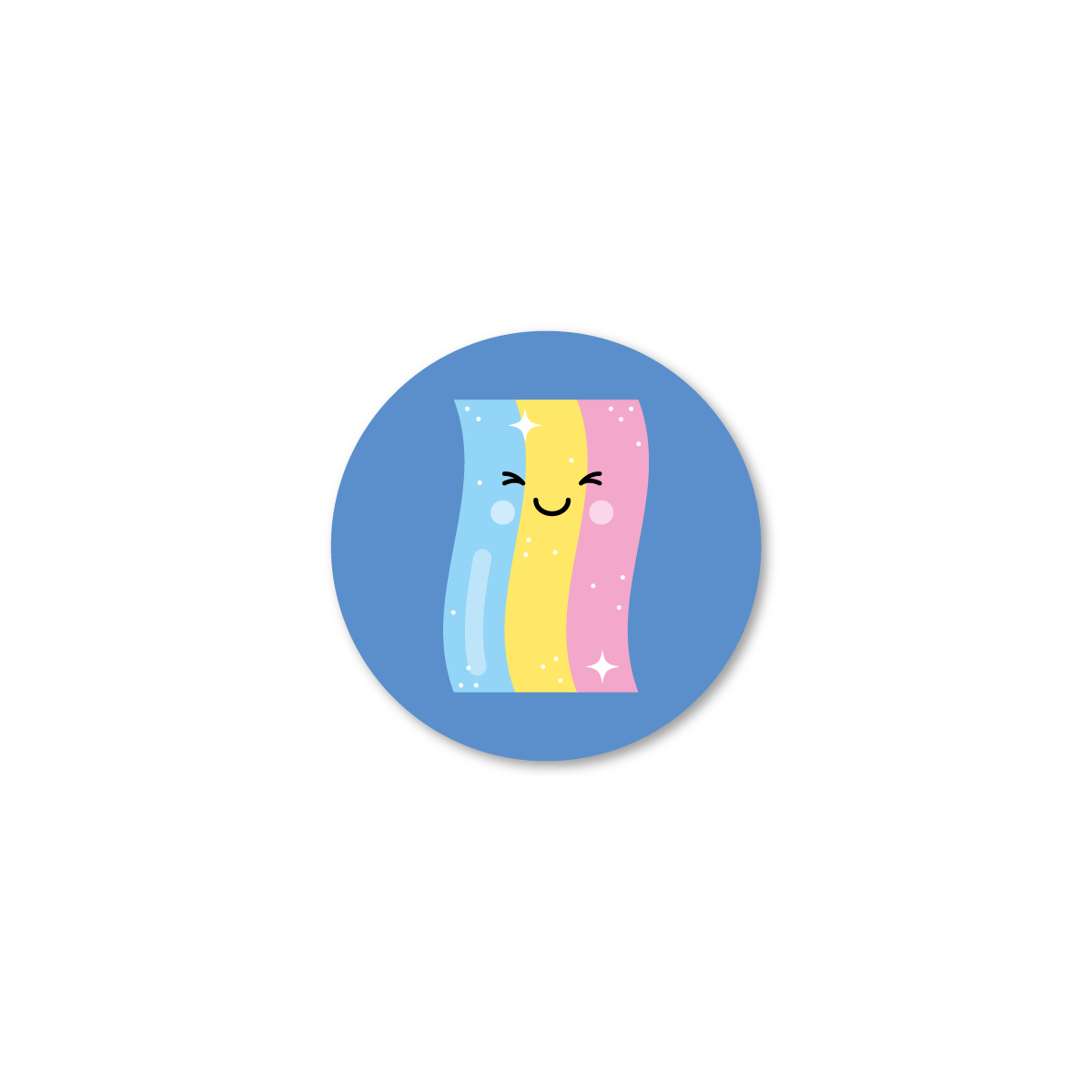 sticker zure mat gezichtje