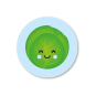 sticker spruit blauw