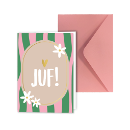 kaart juf enveloppe