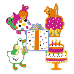 stickermix birthday doodles