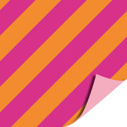 kadopapier streep oranje roze