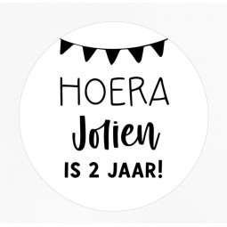gepersonaliseerd hoera vlaggenlijn