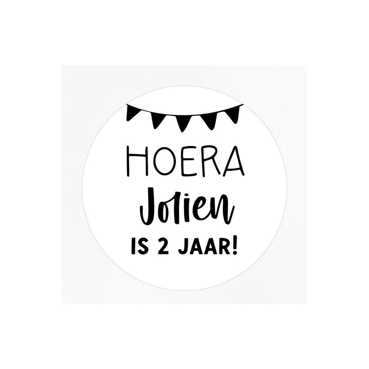 gepersonaliseerd hoera vlaggenlijn