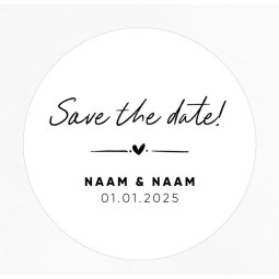 gepersonaliseerd stickervel trouwen save the date