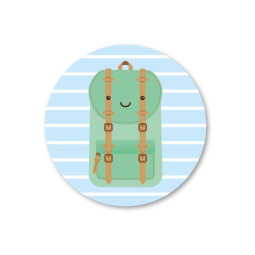 stickerset groene tas