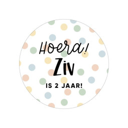 gepersonaliseerd hoera confetti