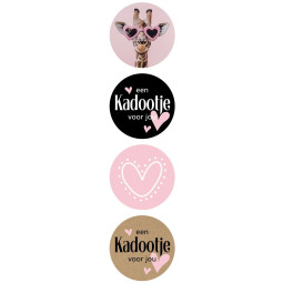 stickermix hartje giraffe kadootje