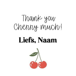 gepersonaliseerde stickers cherry