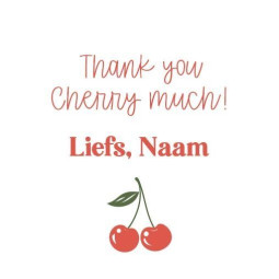 gepersonaliseerde stickers cherry
