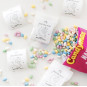 unicornpoep witte gepersonaliseerd sticker