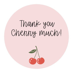 stickers thank you cherry much