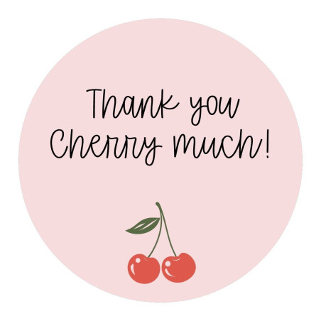stickers thank you cherry much