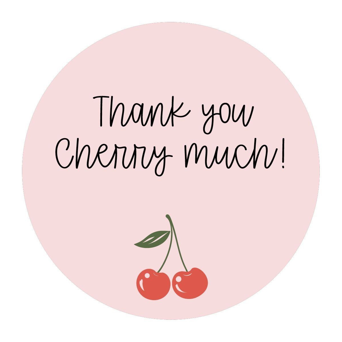 stickers thank you cherry much