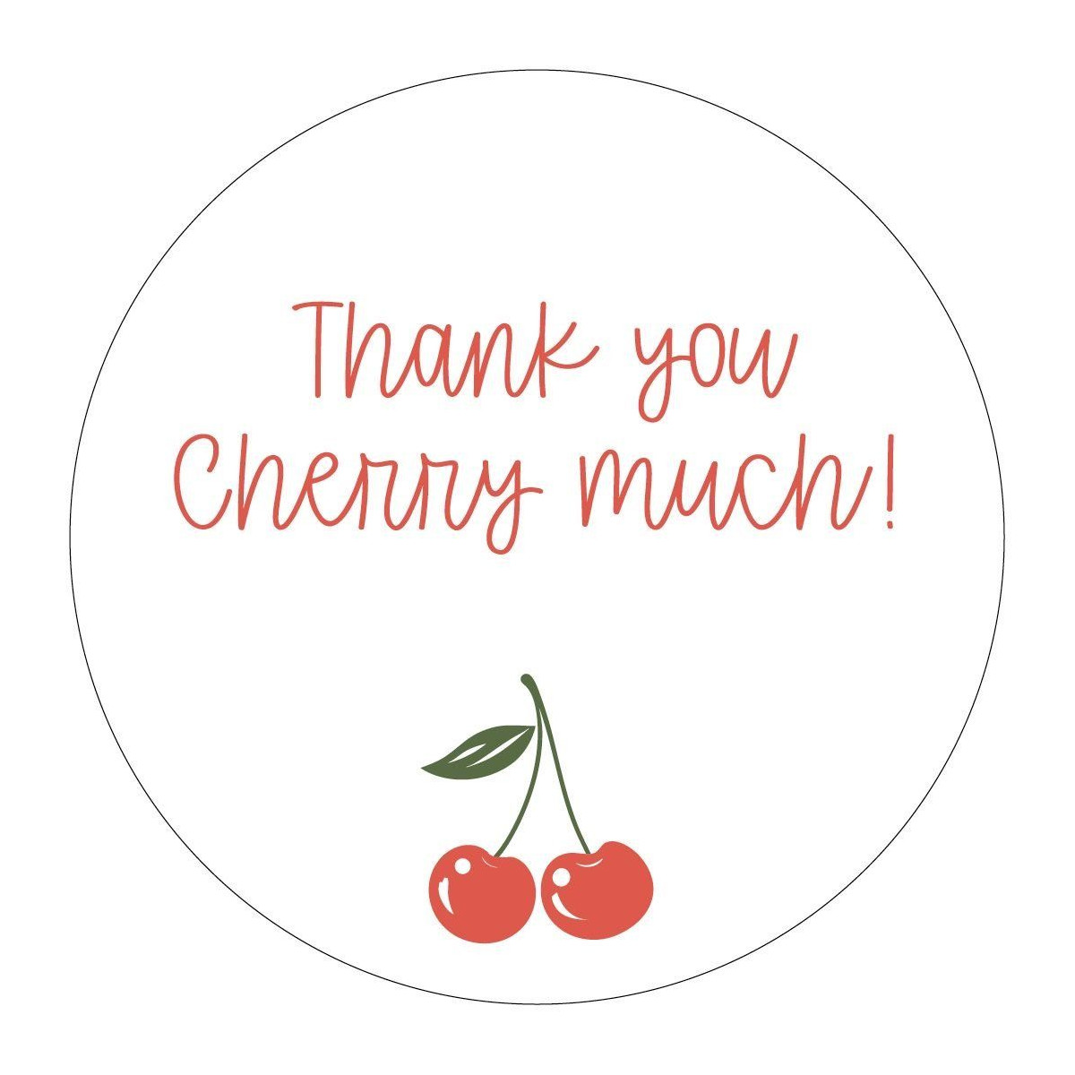stickers thank you cherry much