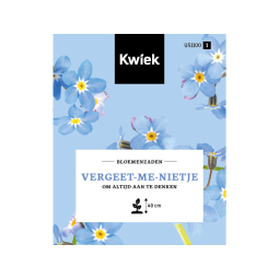 zakje vergeet mij niet lichtblauw