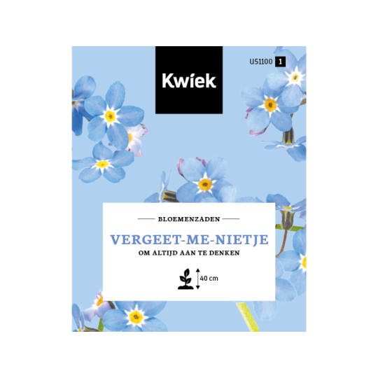 zakje vergeet mij niet lichtblauw