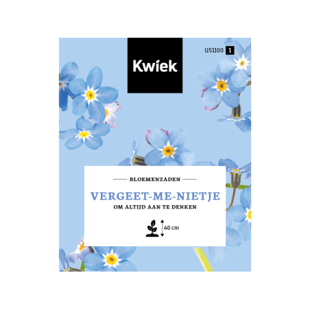 zakje vergeet mij niet lichtblauw