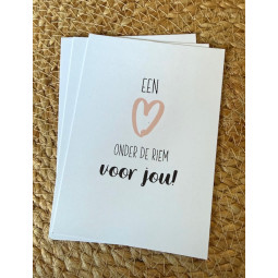 kaart een hart onder de riem voor jou