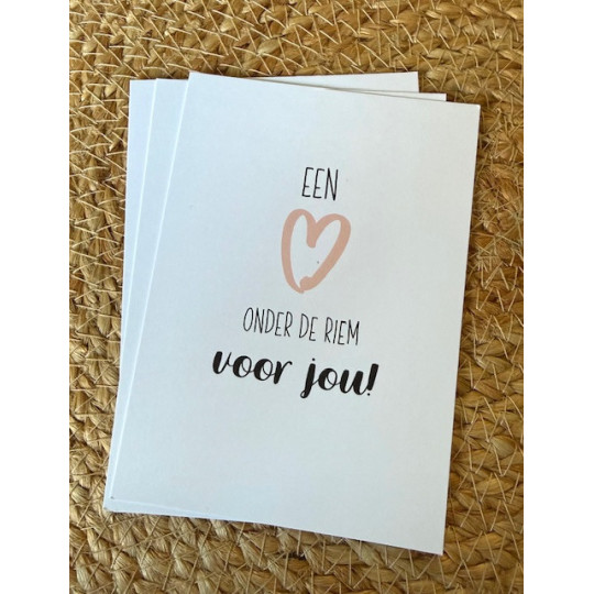 kaart een hart onder de riem voor jou