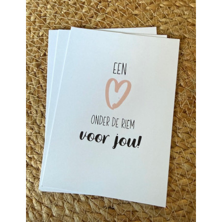 kaart een hart onder de riem voor jou