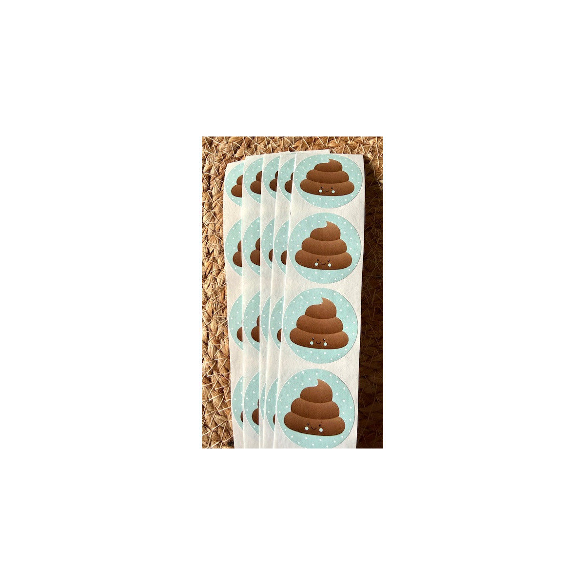 poepie mint stickers