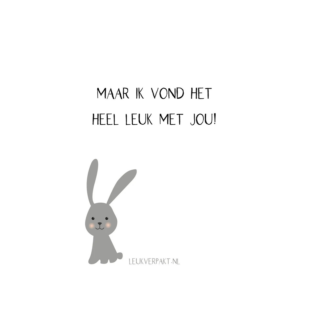 traktatie kaartje hop nieuwe school