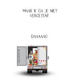 traktatie kaart ik ga verhuizen sleutel