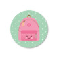 stickerset roze rugtas