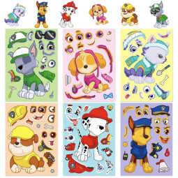 paw patrol puzzel sticker traktatie
