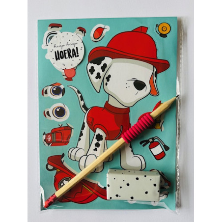 paw patrol puzzel sticker traktatie