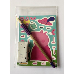 puzzel stickers peppa pig traktatie