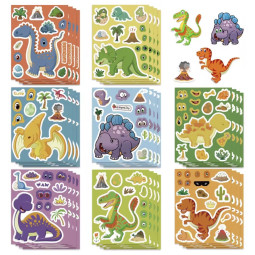 dino puzzel sticker traktaties