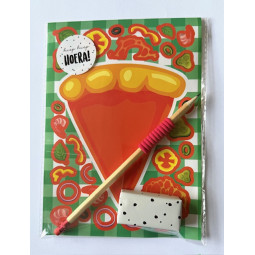 pizza sticker puzzel traktatie