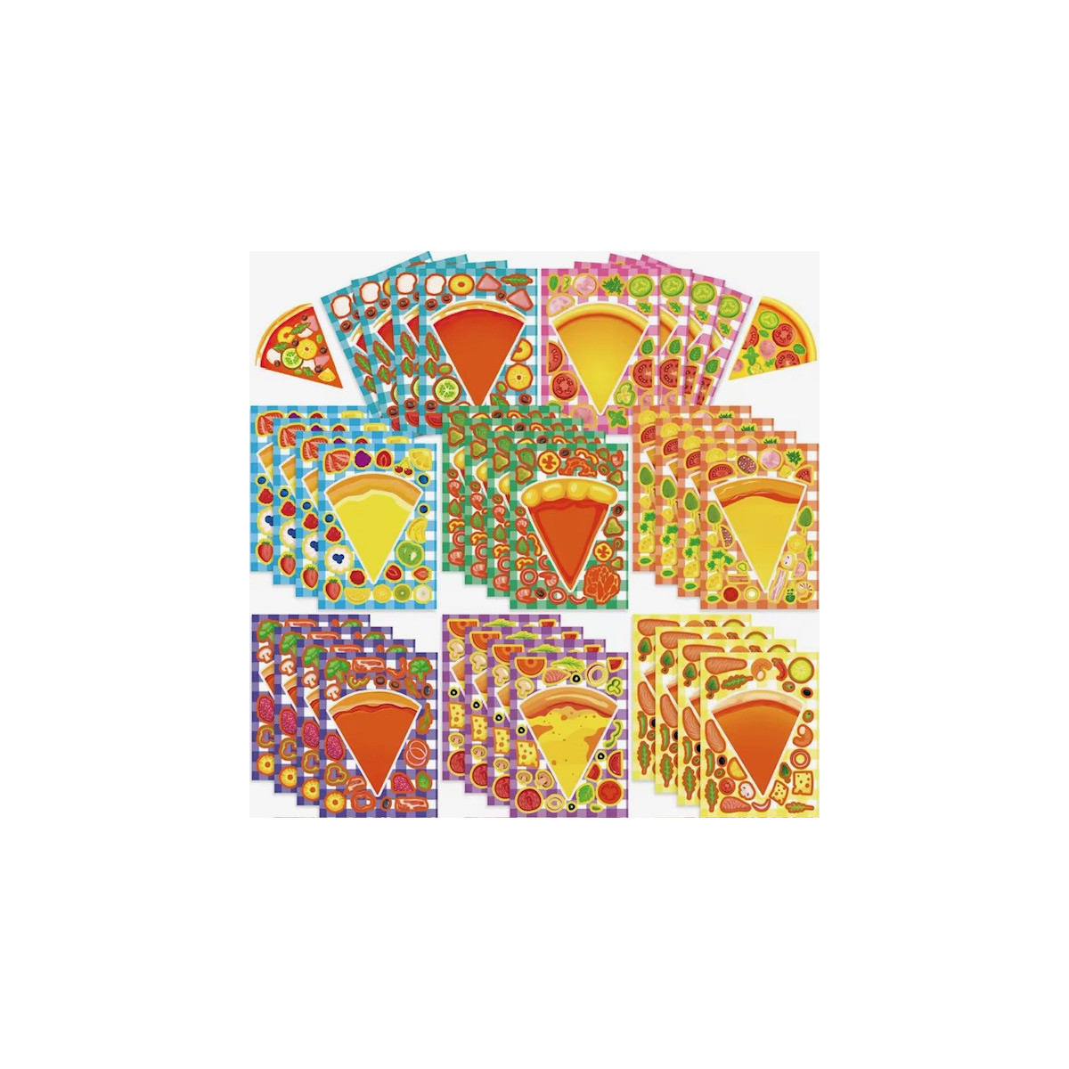 pizza sticker puzzel traktatie