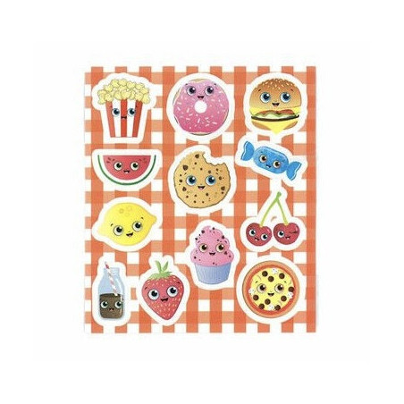 stickervel fastfood