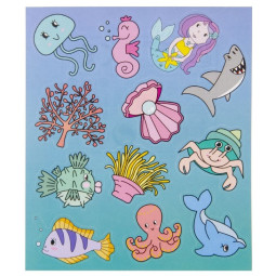 stickervel zeedieren