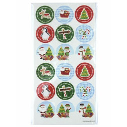 stickervel kerst groot