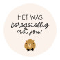 sticker beregezellig crème